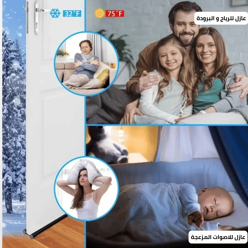 عازل الحشرات و الغبار للابواب 3 قطع